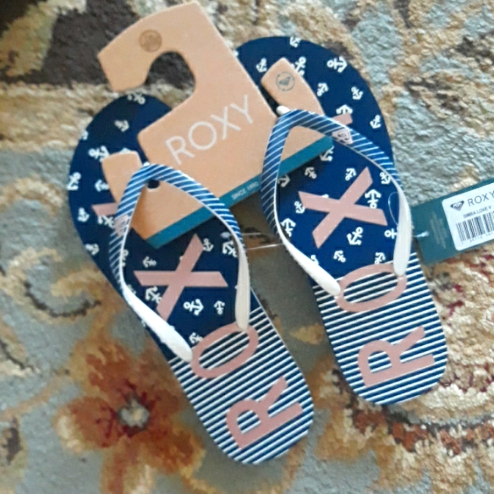 6x*Host Pick*Roxy adorable flip flop sandals - Picture 5 of 16